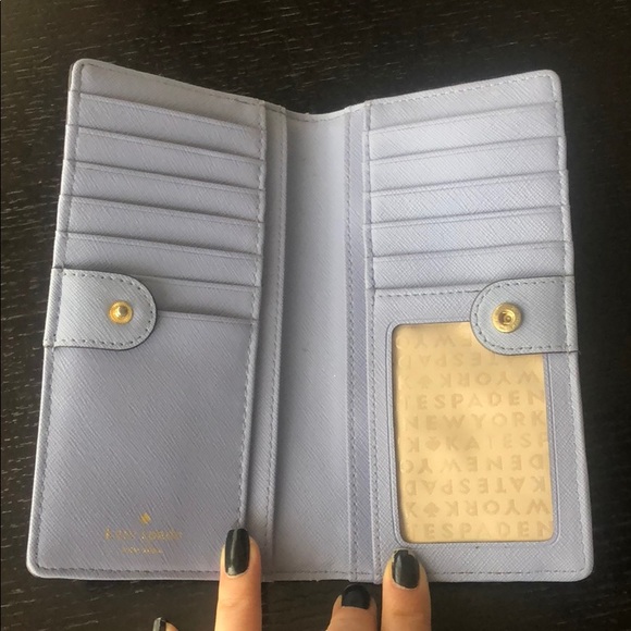 Kate Spade Light Blue Leather Wallet - Picture 2 of 5
